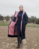 Equidry Evolution Thick Fleece Navy/ Pale Pink