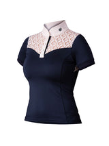 Stockholm Chemise de concours pour femme Champion Blanc et Marine