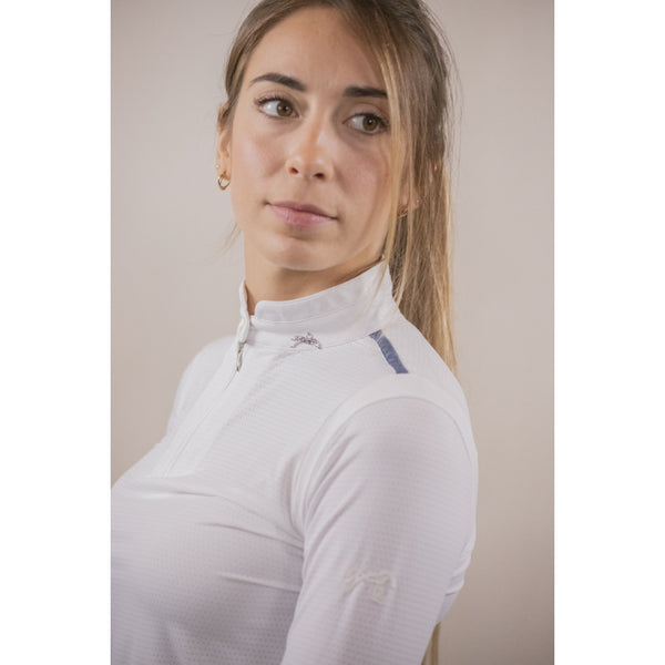 Pénélope Polo de Concours Séville Mesh Manches Longues
