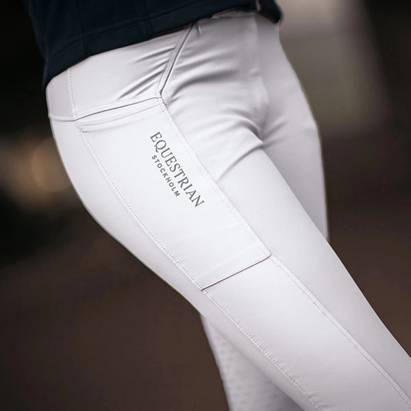 Pantalon D'équitation Euro-Star Blanc Jodhpurs Taille 36 – Assise Daim (parfait état)